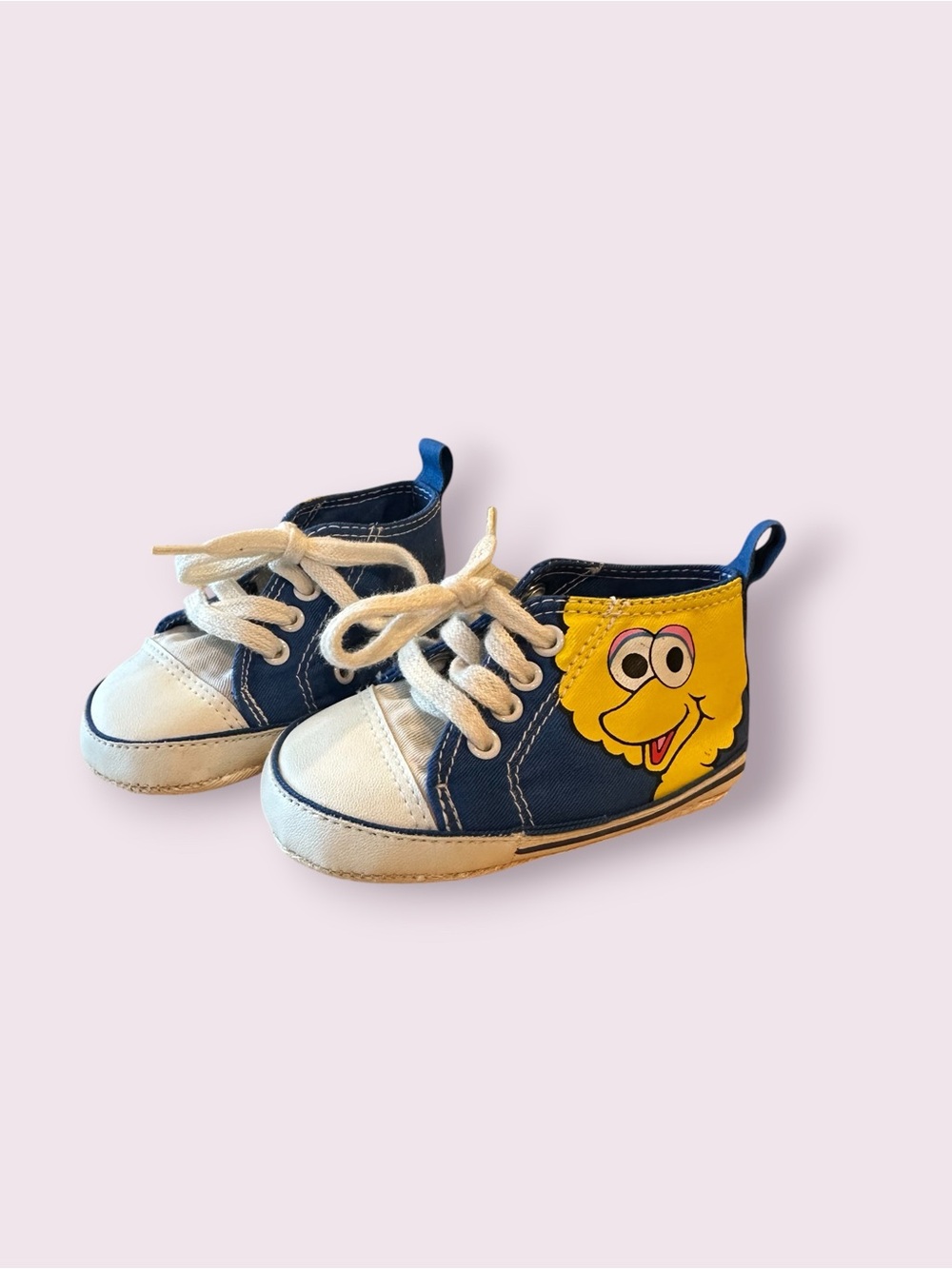 Baby Sesame Street Big Bird Blue and Character Sneakers Size 2
